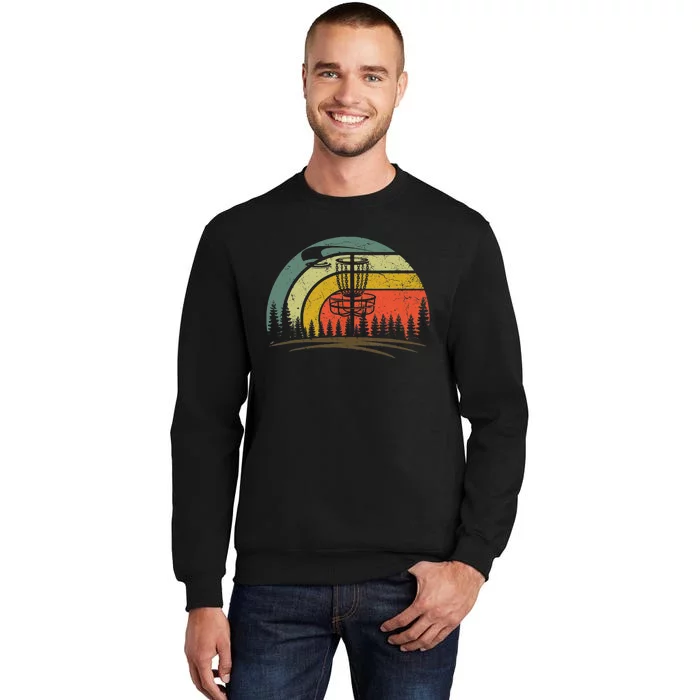 Retro Vintage Disc Golf Shirt Frolf Flying Disc Sport Tall Sweatshirt