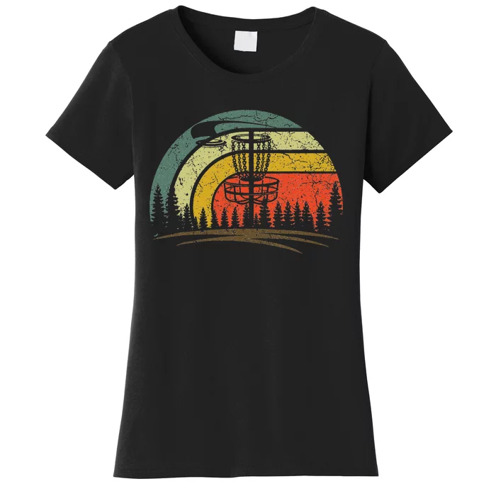 Retro Vintage Disc Golf Frolf Flying Disc Sport Lover Women's T-Shirt