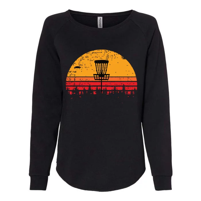 Retro Vintage Disc Golf Frolf Flying Disc Sport Womens California Wash Sweatshirt