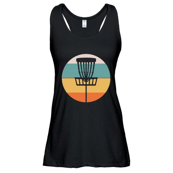 Retro Vintage Disc Golf Funny Frolf Flying Disc Sport Ladies Essential Flowy Tank