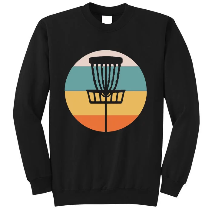 Retro Vintage Disc Golf Funny Frolf Flying Disc Sport Tall Sweatshirt