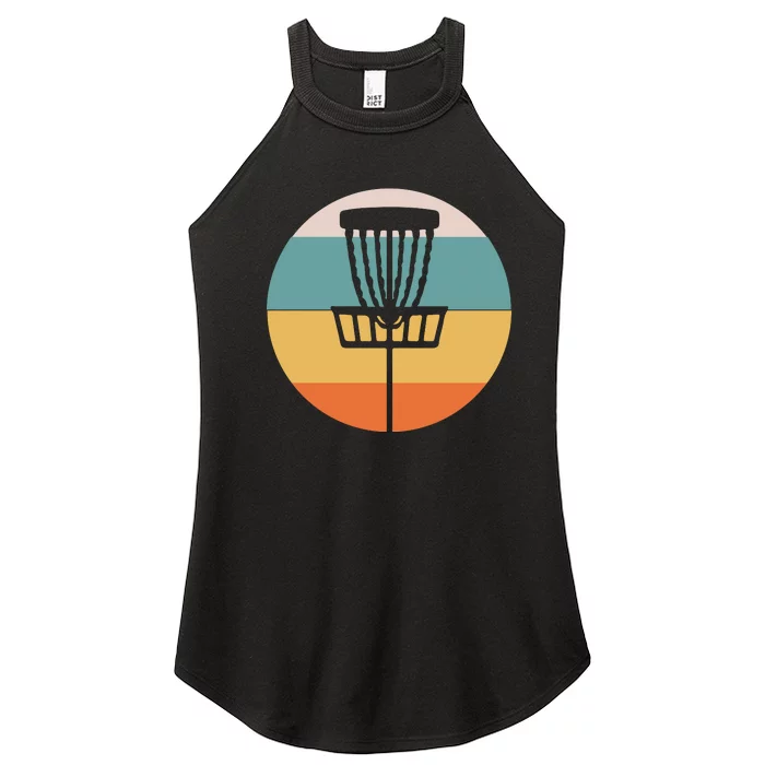 Retro Vintage Disc Golf Funny Frolf Flying Disc Sport Women’s Perfect Tri Rocker Tank