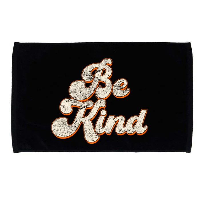 Retro Vintage Distressed Be Kind Microfiber Hand Towel