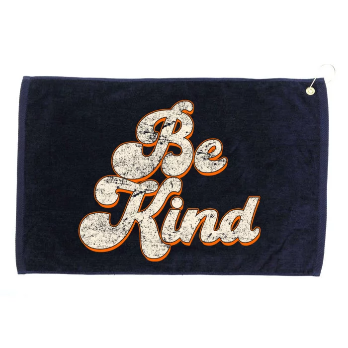 Retro Vintage Distressed Be Kind Grommeted Golf Towel