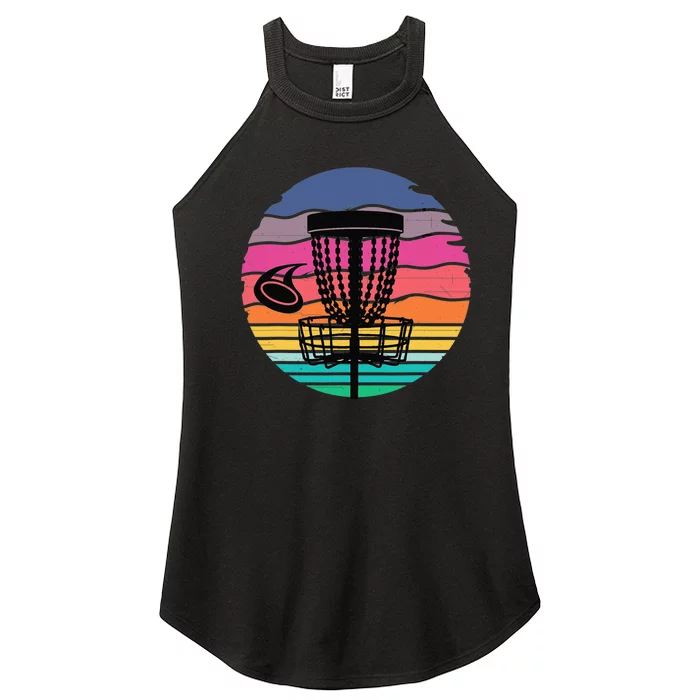 Retro Vintage Disc Golf Shirts Disc Golf Clothing Gift Women’s Perfect Tri Rocker Tank