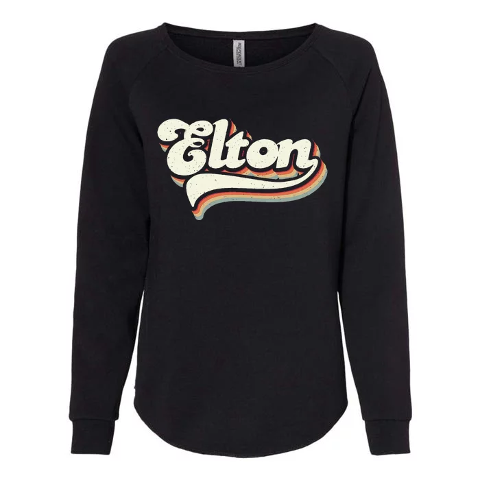 Retro Vintage Elton Womens California Wash Sweatshirt