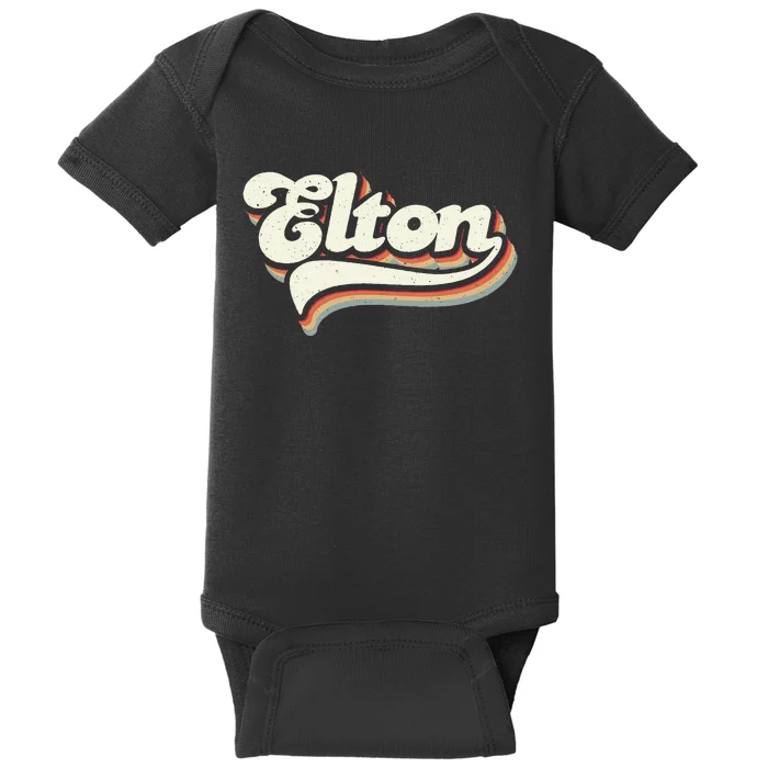 Retro Vintage Elton Baby Bodysuit