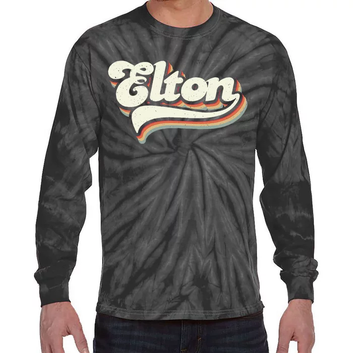 Retro Vintage Elton Tie-Dye Long Sleeve Shirt