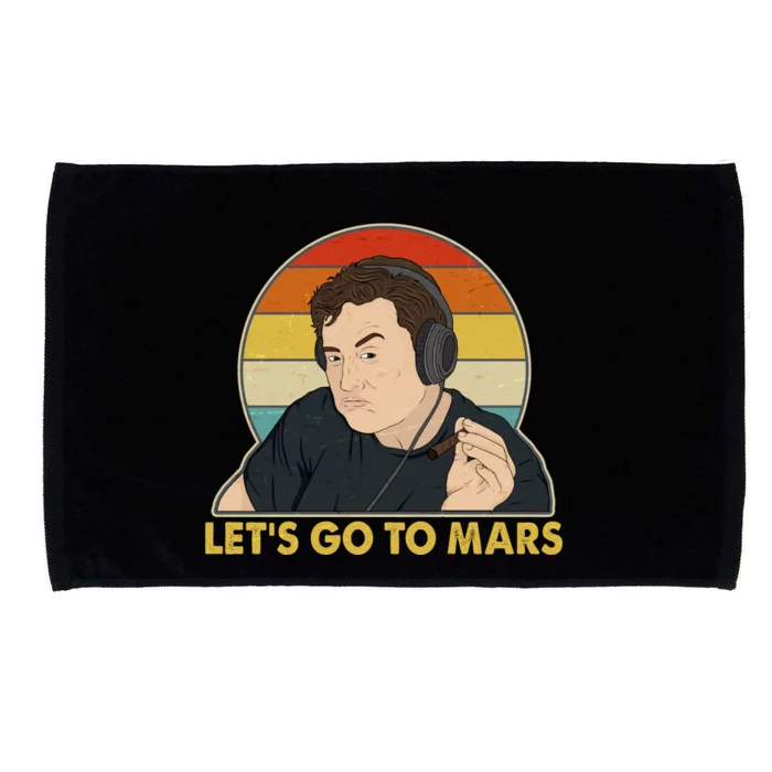 Retro Vintage Elon Musk Let's Go To Mars Microfiber Hand Towel