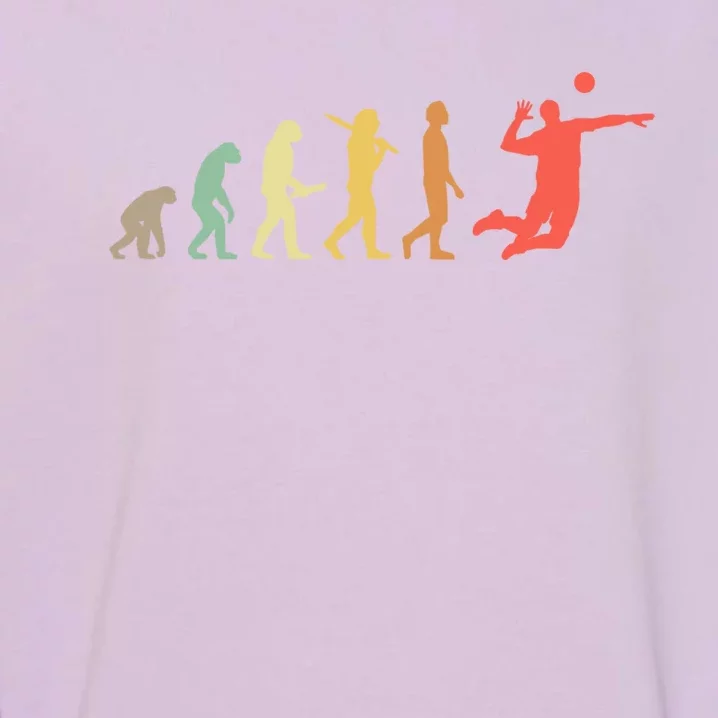 Retro Volleyball Evolution Gift For Volleyball Players Gift Garment-Dyed Sweatshirt