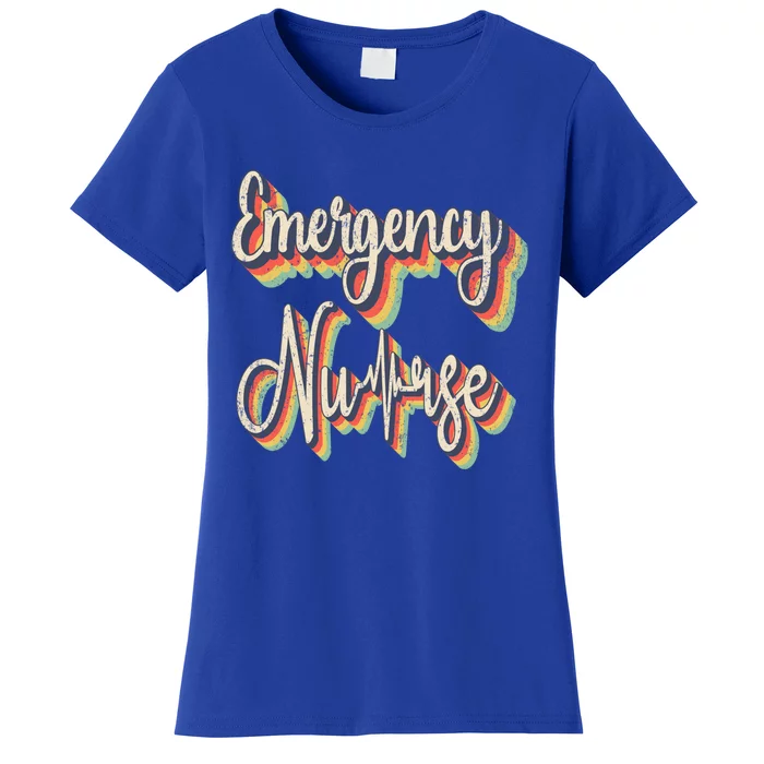 Retro Vintage Er Emergency Room Ed Nurse Graduation Ed Tech Gift Women's T-Shirt