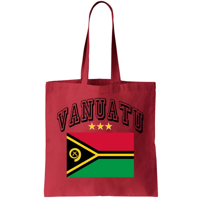 Retro Vanuatu Flag Athletic Gift Tote Bag