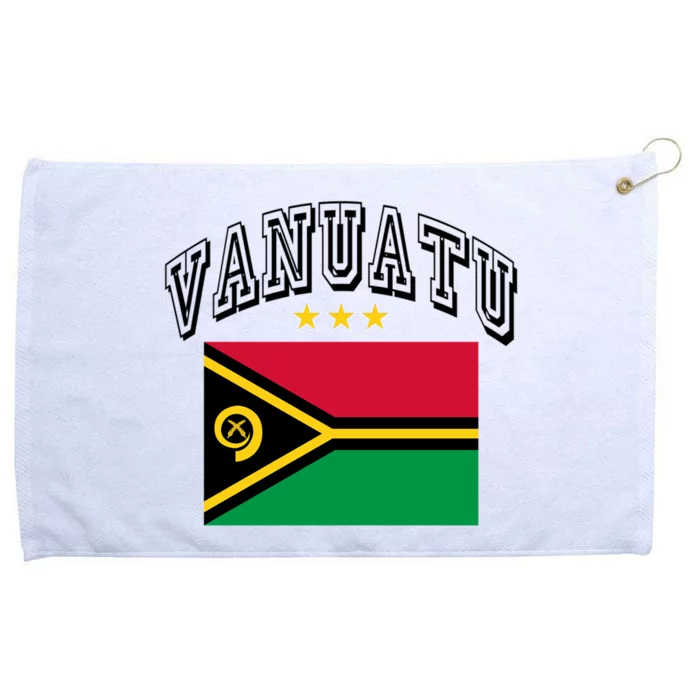 Retro Vanuatu Flag Athletic Gift Grommeted Golf Towel