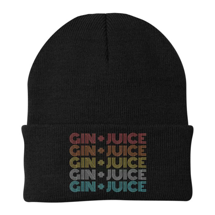 Retro Vintage Fo Shizzle Gin + Juice Gin And Juice Knit Cap Winter Beanie