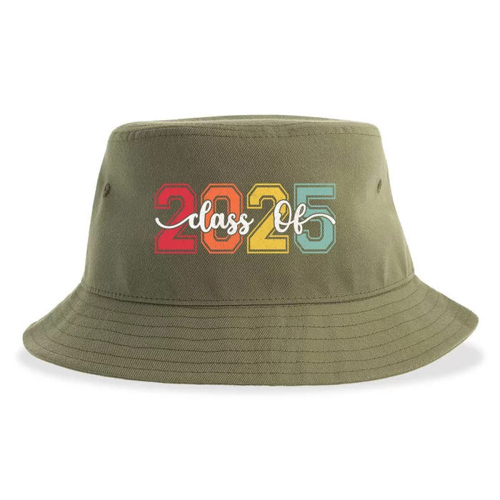 Retro Vintage Future Graduate Back To School Class Of 2025 Great Gift Sustainable Bucket Hat