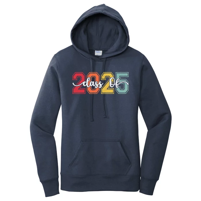 Retro Vintage Future Graduate Back To School Class Of 2025 Great Gift Women's Pullover Hoodie