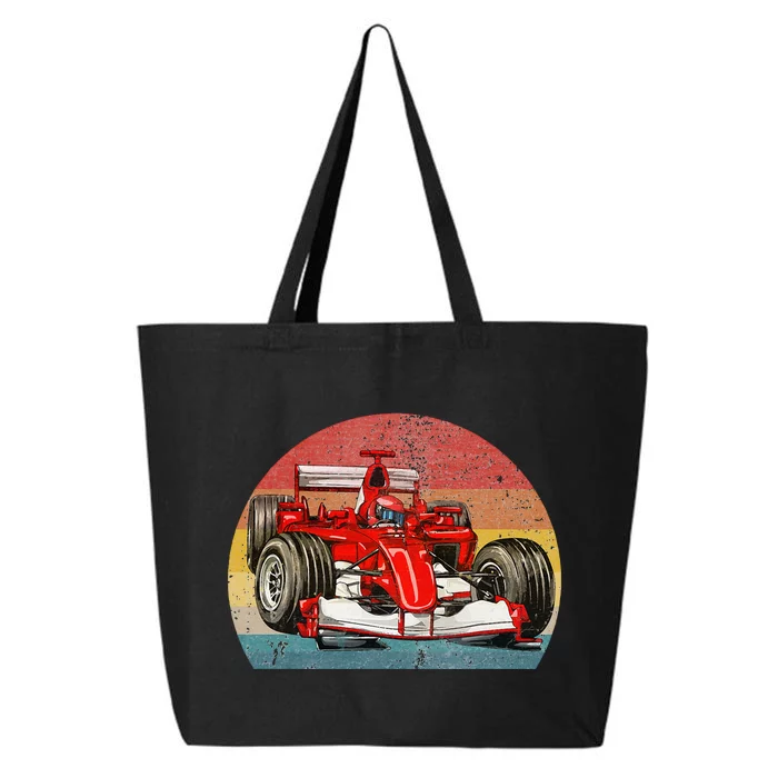 Retro Vintage Formula Racing Lovers Race Car Fan 25L Jumbo Tote