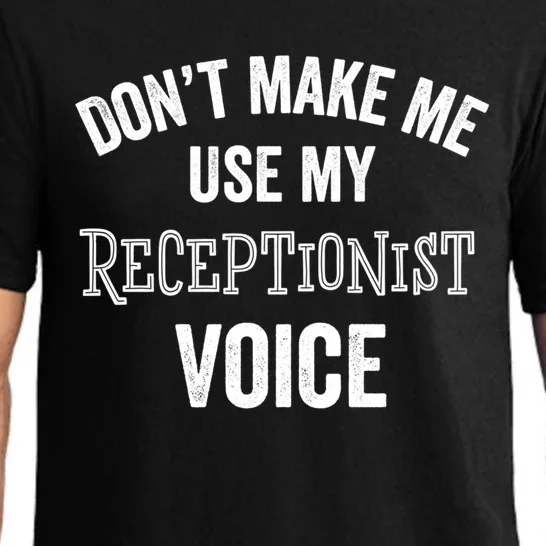 Receptionist Voice Funny Administrative Assistant Day Gift Pajama Set