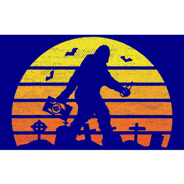 Retro Vintage Funny Sasquatch Halloween Bigfoot Bumper Sticker