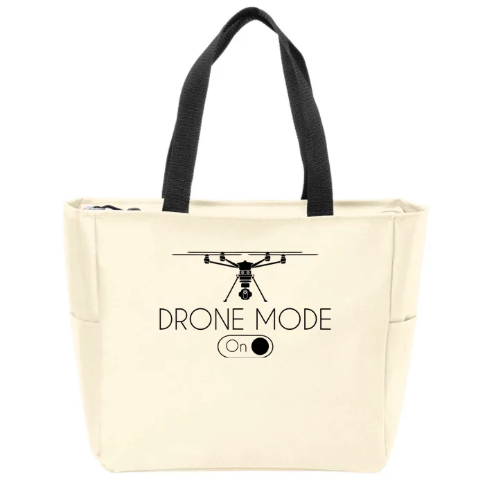 Retro Vintage Funny Drone Pilot Zip Tote Bag