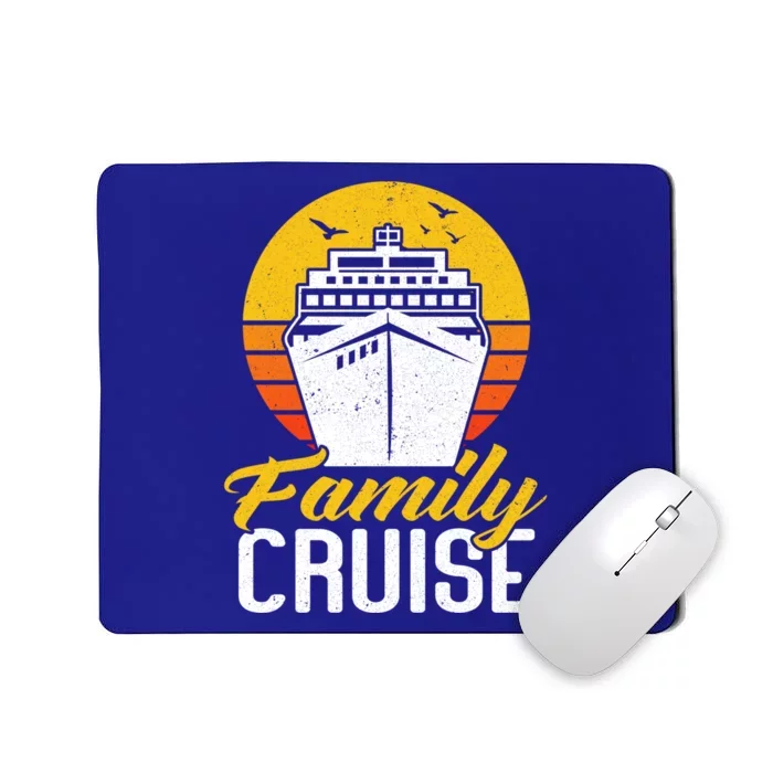 Retro Vintage Family Cruise Cruising Cruise Ship Gift Mousepad