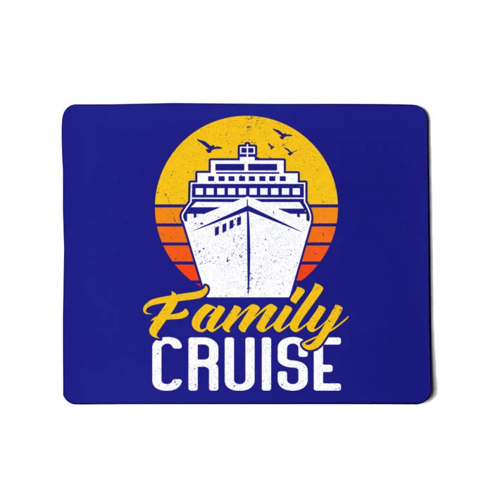 Retro Vintage Family Cruise Cruising Cruise Ship Gift Mousepad