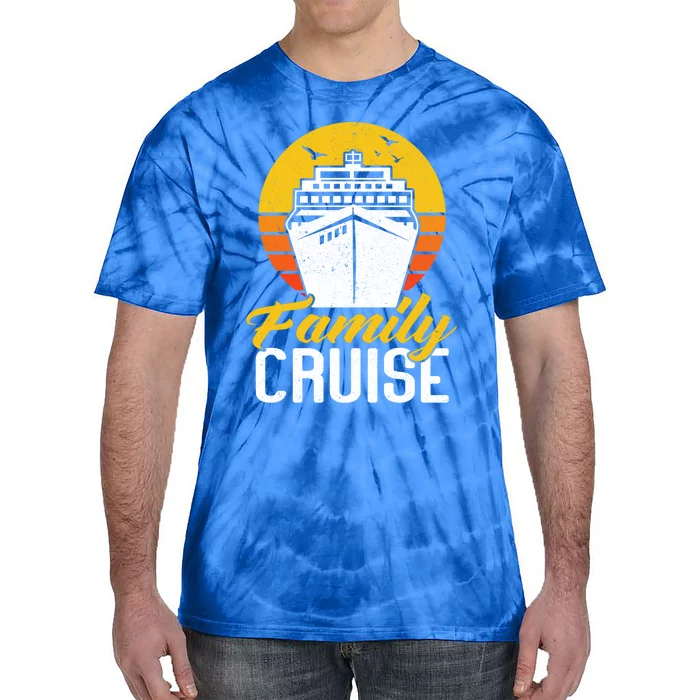 Retro Vintage Family Cruise Cruising Cruise Ship Gift Tie-Dye T-Shirt