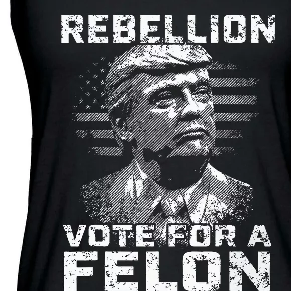 Rebellion Vote For A Felon The Convicted Felon Ladies Essential Flowy Tank