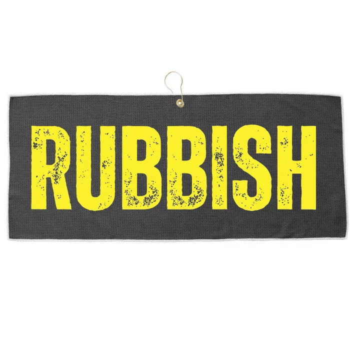 Rubbish Vintage Funny Girl That Says Junk Distressed Large Microfiber Waffle Golf Towel