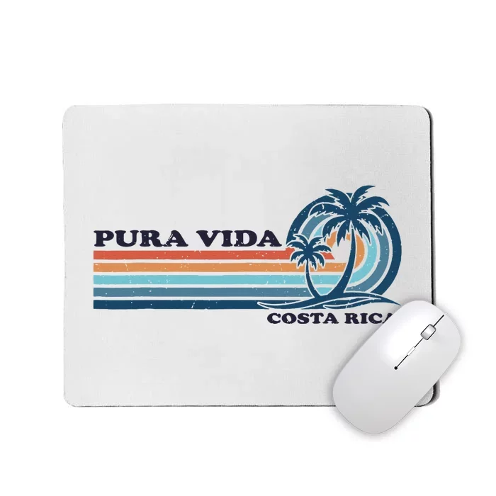 Retro Vintage Family Vacation Costa Rica Pura Vida Mousepad