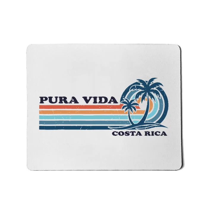 Retro Vintage Family Vacation Costa Rica Pura Vida Mousepad