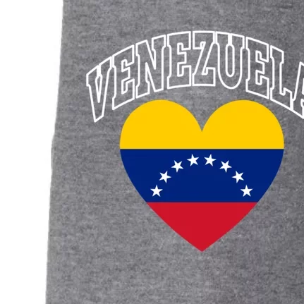 Retro Venezuela Flag Throwback Heart Gift Doggie 3-End Fleece Hoodie