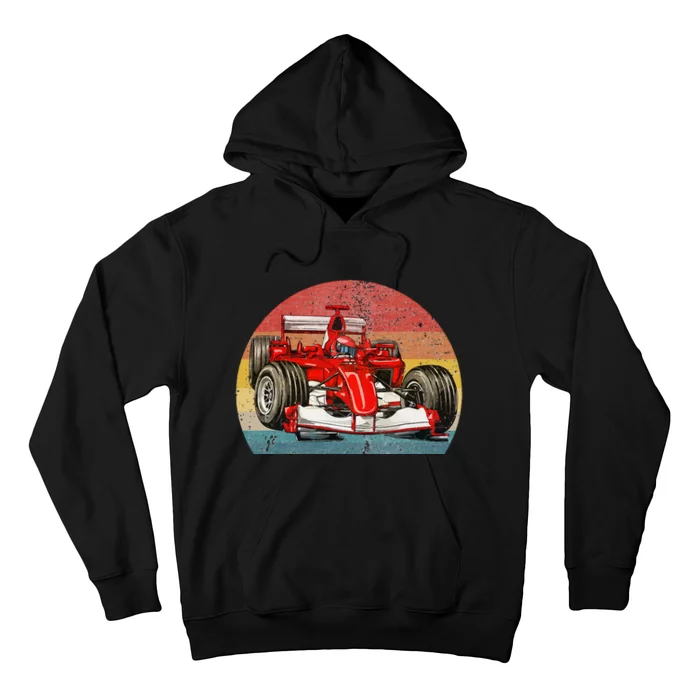 Retro Vintage Formula Racing Lovers Race Car Hoodie