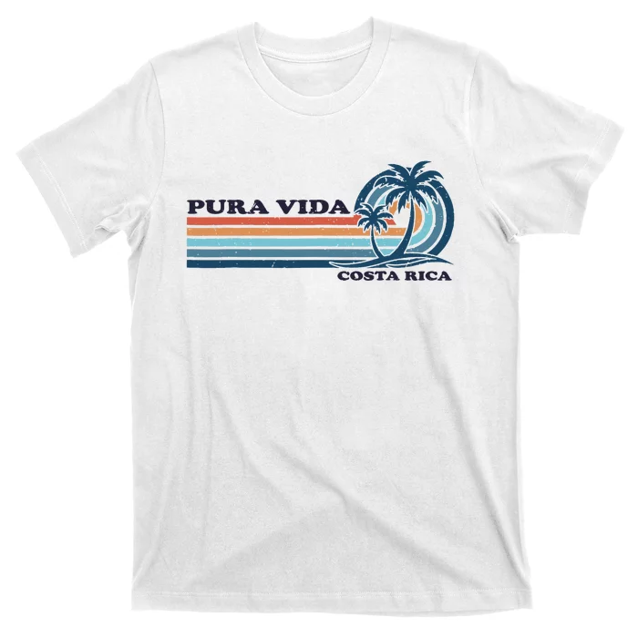 Retro Vintage Family Vacation Costa Rica Pura Vida T-Shirt