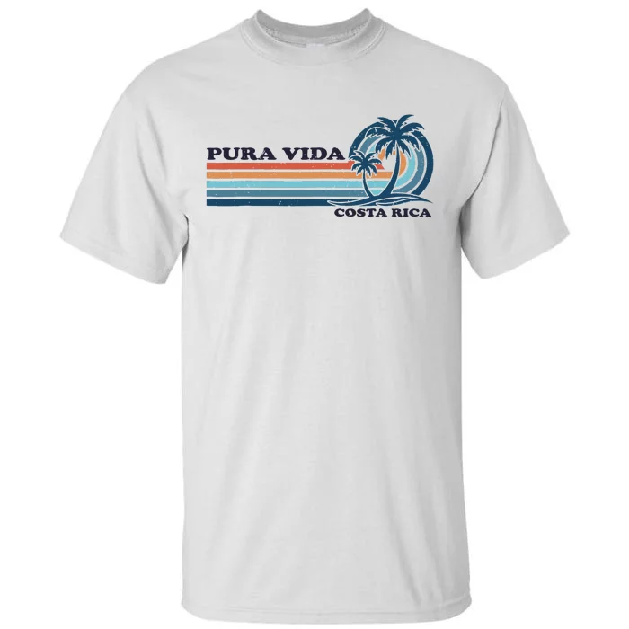 Retro Vintage Family Vacation Costa Rica Pura Vida Tall T-Shirt