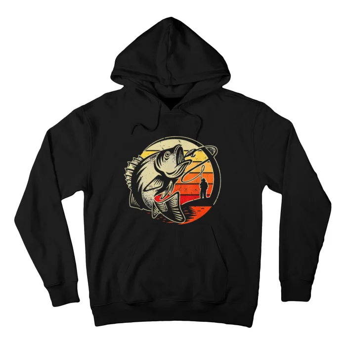 Retro Vintage Fly Fishing Fly Fishermans funny animal Hoodie