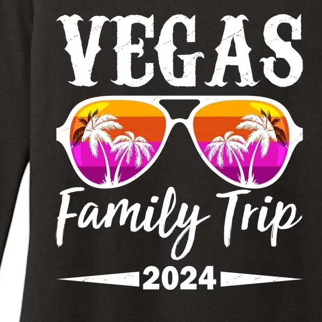 Retro Vegas Family Trip 2024 Womens CVC Long Sleeve Shirt