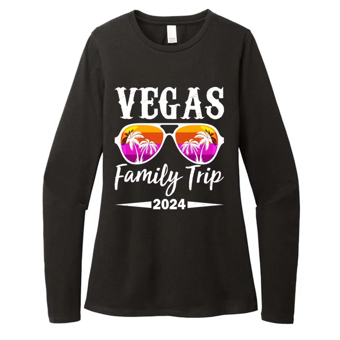 Retro Vegas Family Trip 2024 Womens CVC Long Sleeve Shirt