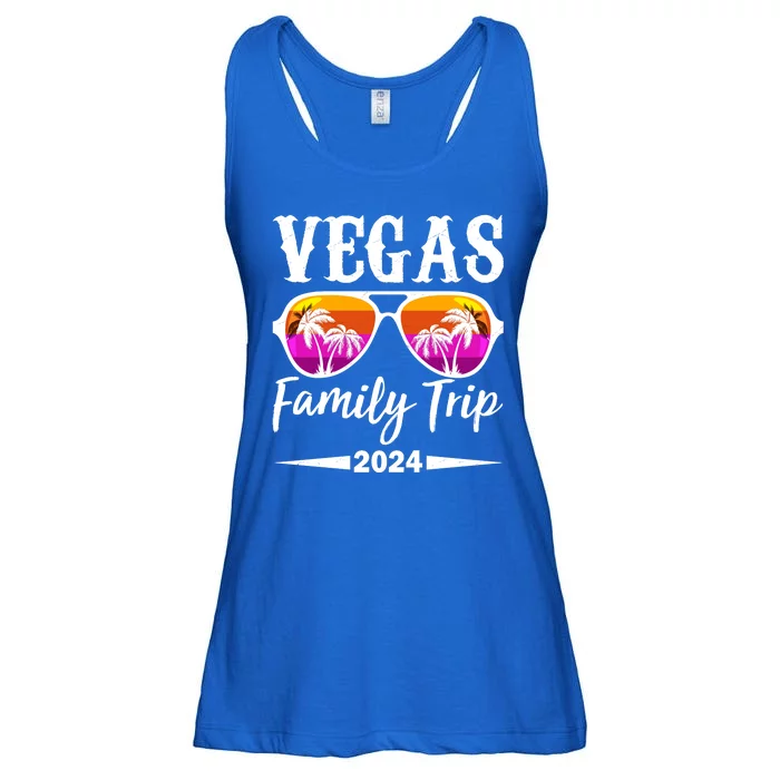 Retro Vegas Family Trip 2024 Ladies Essential Flowy Tank