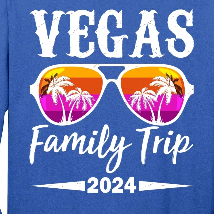 Retro Vegas Family Trip 2024 Tall Long Sleeve T-Shirt