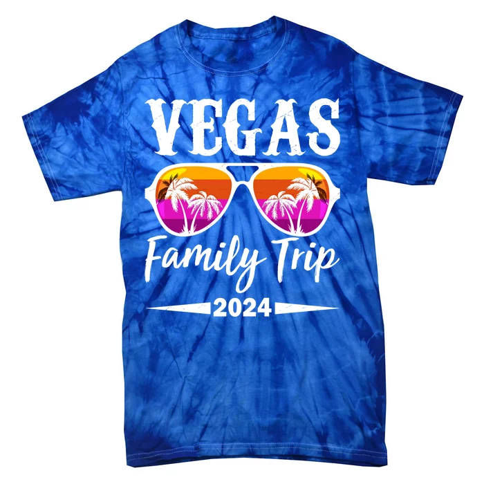 Retro Vegas Family Trip 2024 Tie-Dye T-Shirt