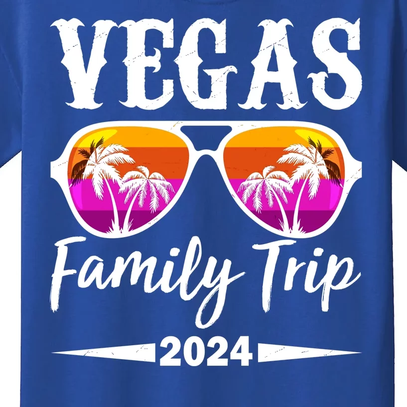 Retro Vegas Family Trip 2024 Kids T-Shirt