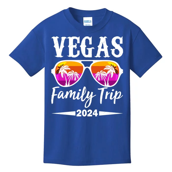 Retro Vegas Family Trip 2024 Kids T-Shirt