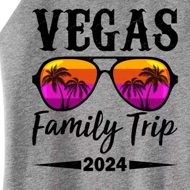 Retro Vegas Family Trip 2024 Women’s Perfect Tri Rocker Tank