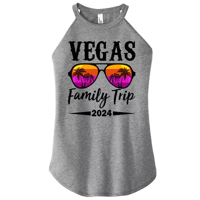 Retro Vegas Family Trip 2024 Women’s Perfect Tri Rocker Tank