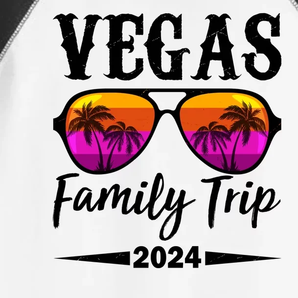 Retro Vegas Family Trip 2024 Toddler Fine Jersey T-Shirt