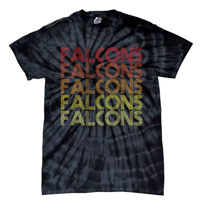 Retro Vintage Falcons Tie-Dye T-Shirt