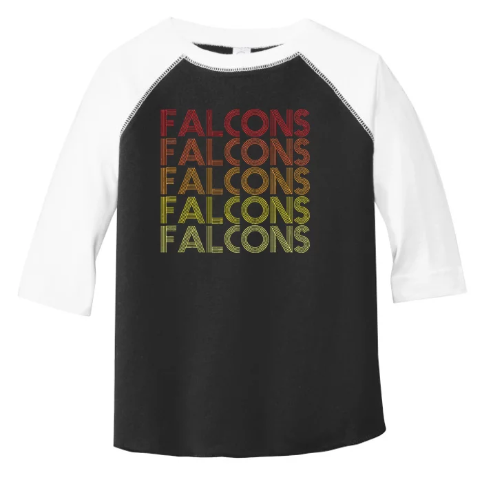 Retro Vintage Falcons Toddler Fine Jersey T-Shirt