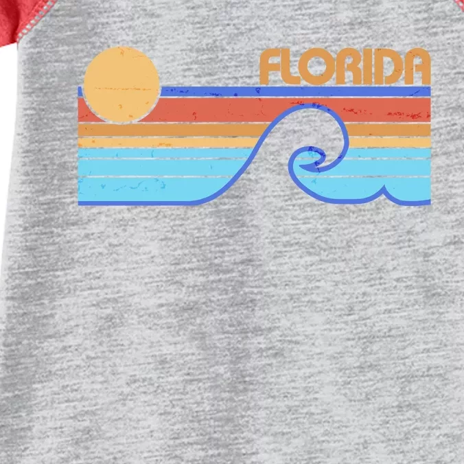 Retro Vintage Florida Sunset Wave Infant Baby Jersey Bodysuit