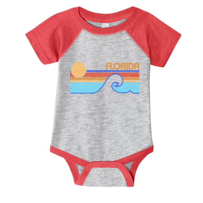 Retro Vintage Florida Sunset Wave Infant Baby Jersey Bodysuit